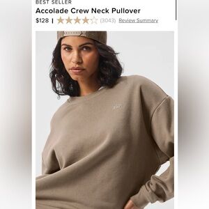 ALO Accolade Crewneck Pullover